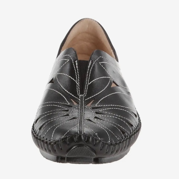 Pikolinos womens jerez navy blue leather moccasins loafers shoes - Picture 9 of 16